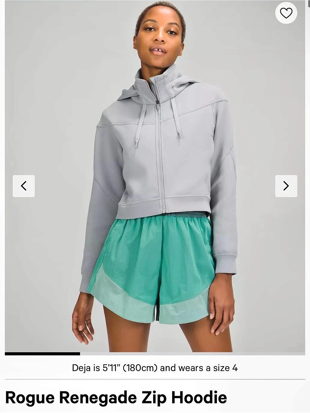 lululemon Rogue Renegade Zip Hoodie Gray Medium